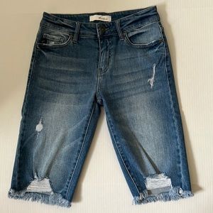 Kancan Distressed Bermuda Shorts